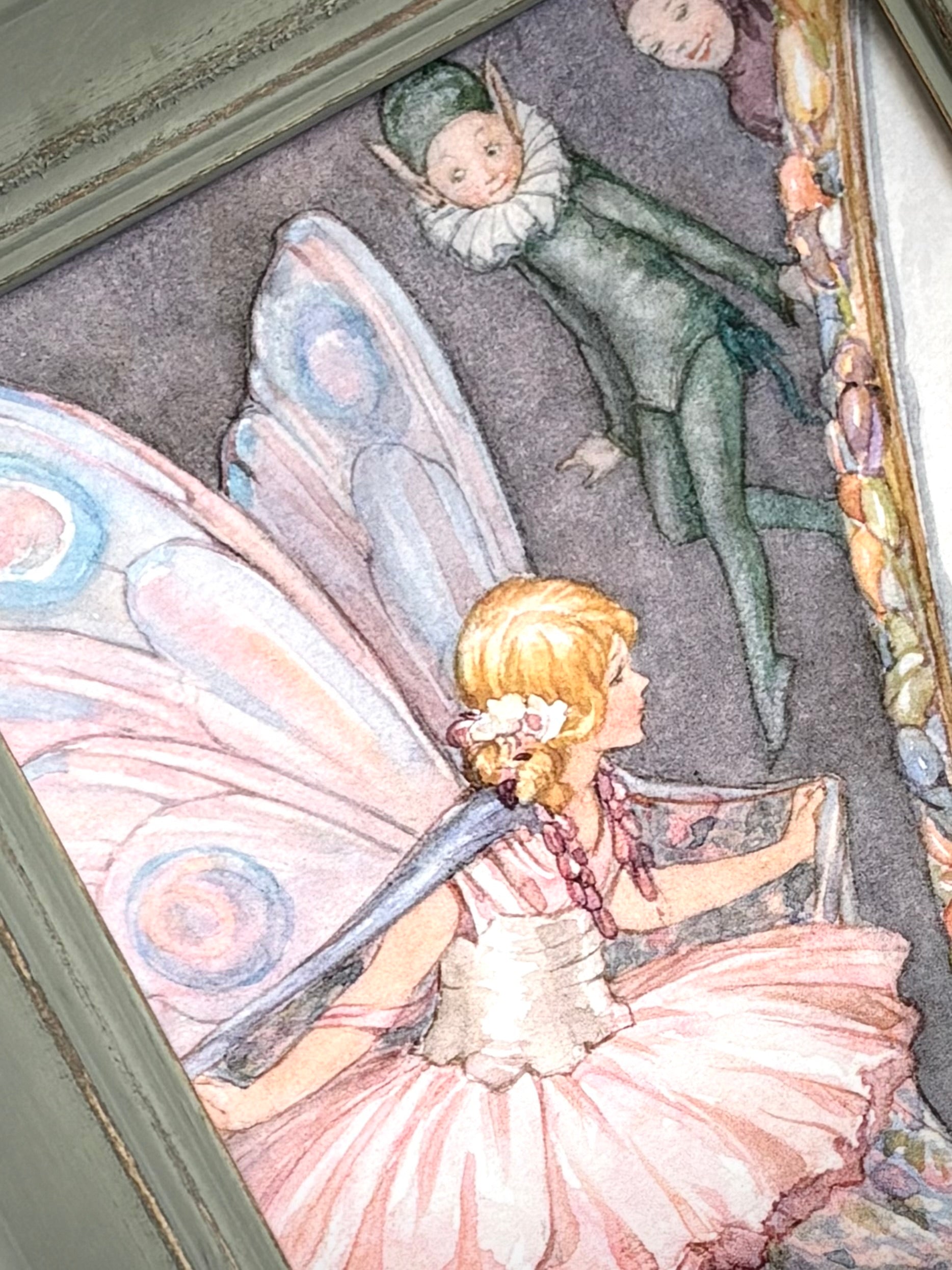 Looking Glass by Margaret Tarrant, 6x4" Framed Postcard