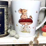 12oz Ceramic Coffee Cup - Little Mouse On Toadstool
