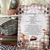 A4 Aluminium Sign - Blackberry Pie - Autumn 25