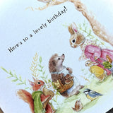 Here's To A Lovely Birthday Greetings Card