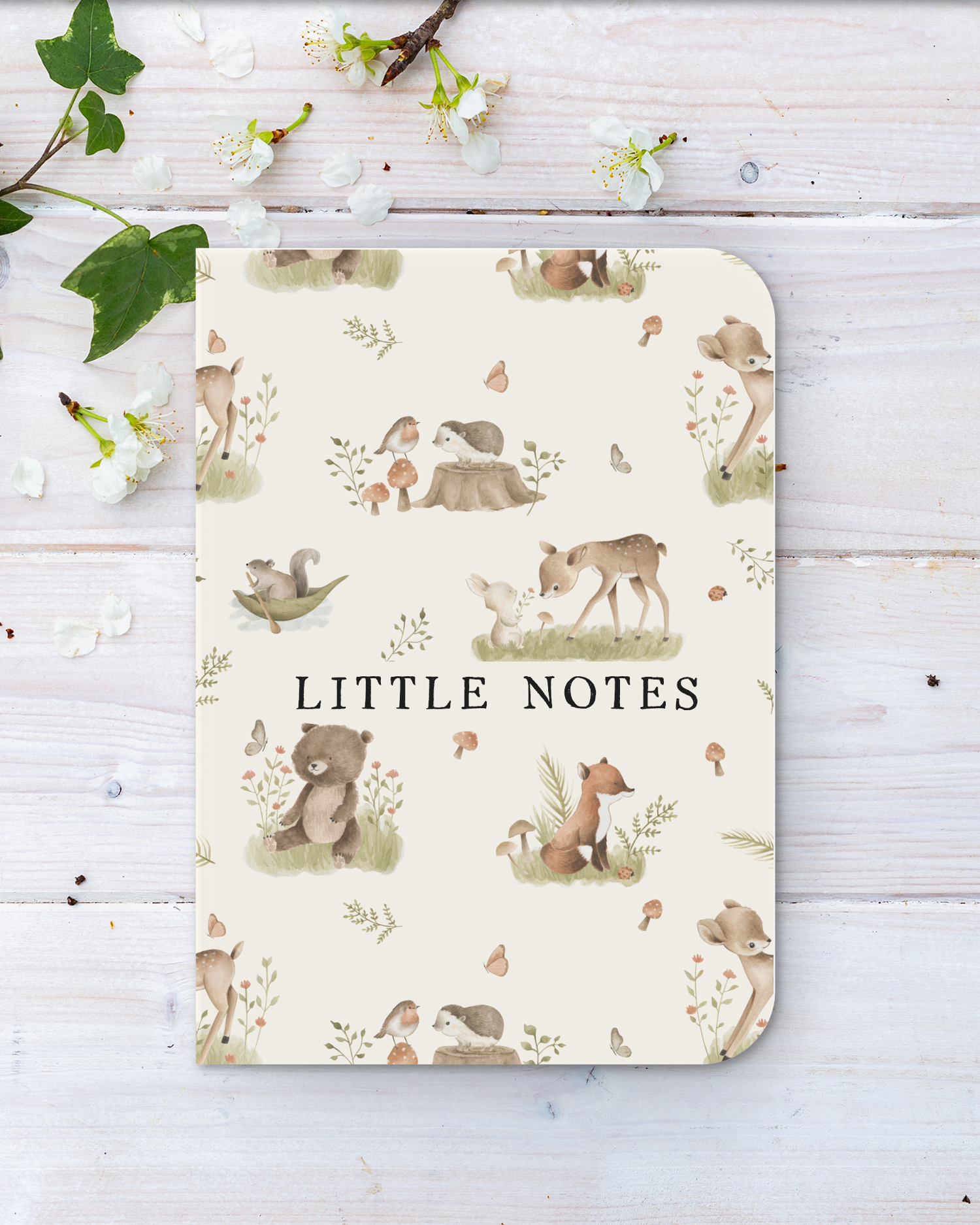 Little Notes Forest Friends Print Notebook