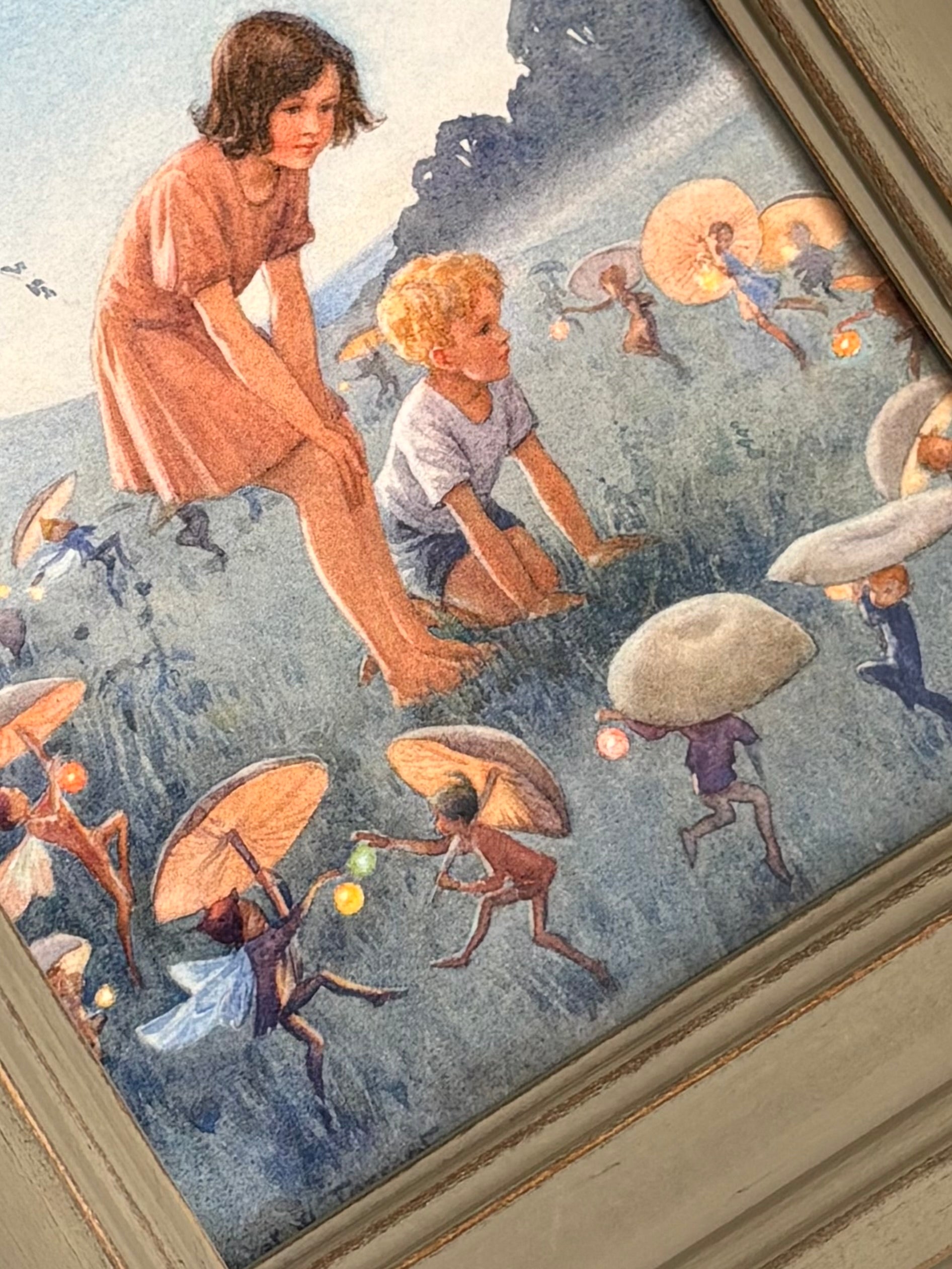 Midsummer Night by Margaret Tarrant, 6x4" Framed Postcard