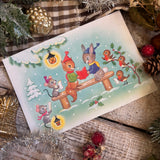 Christmas Postcard - Carol Singers - Mary Adair R691