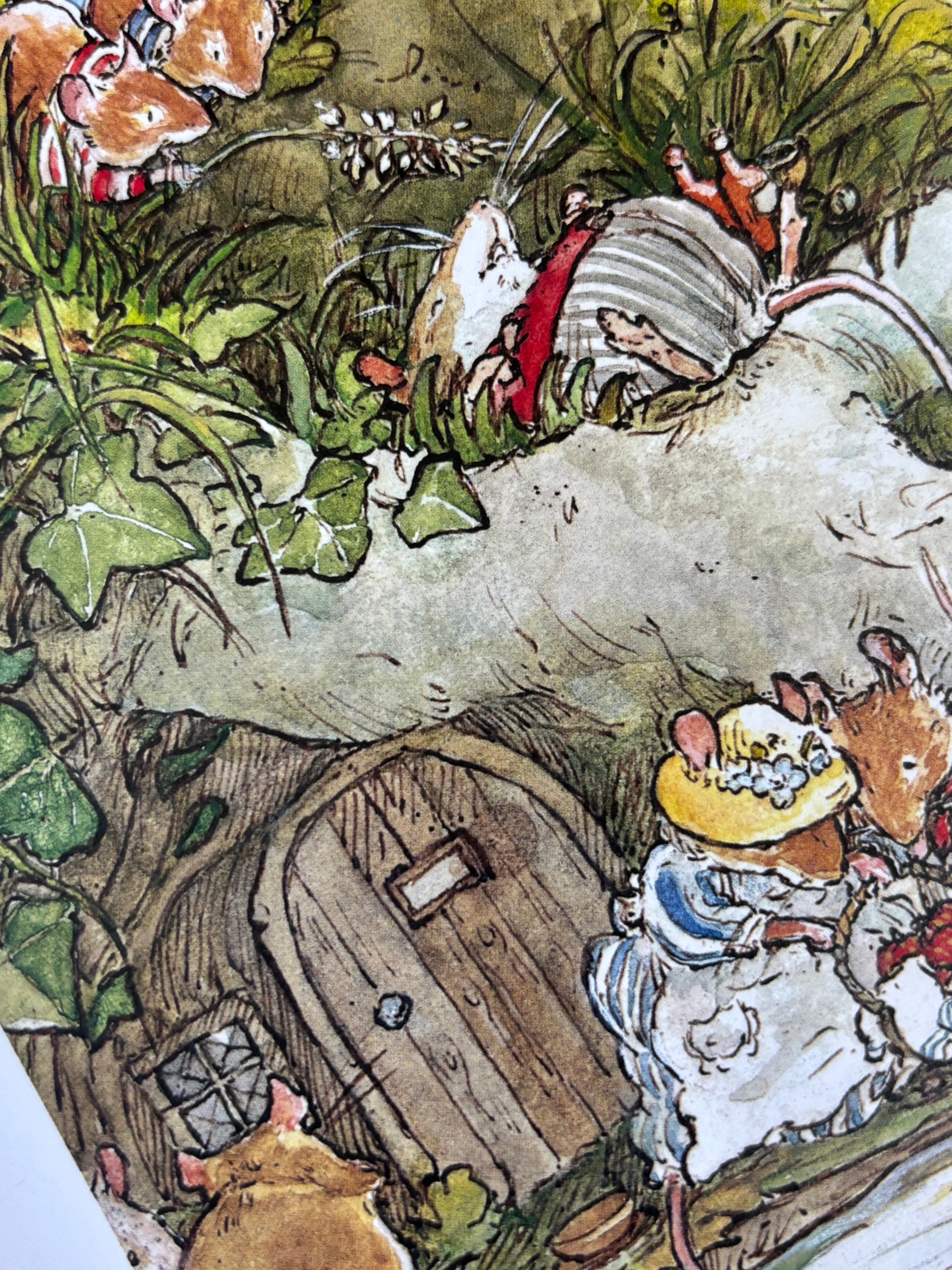 Brambly Hedge - Cooling Off By The Stream - Greeting Card