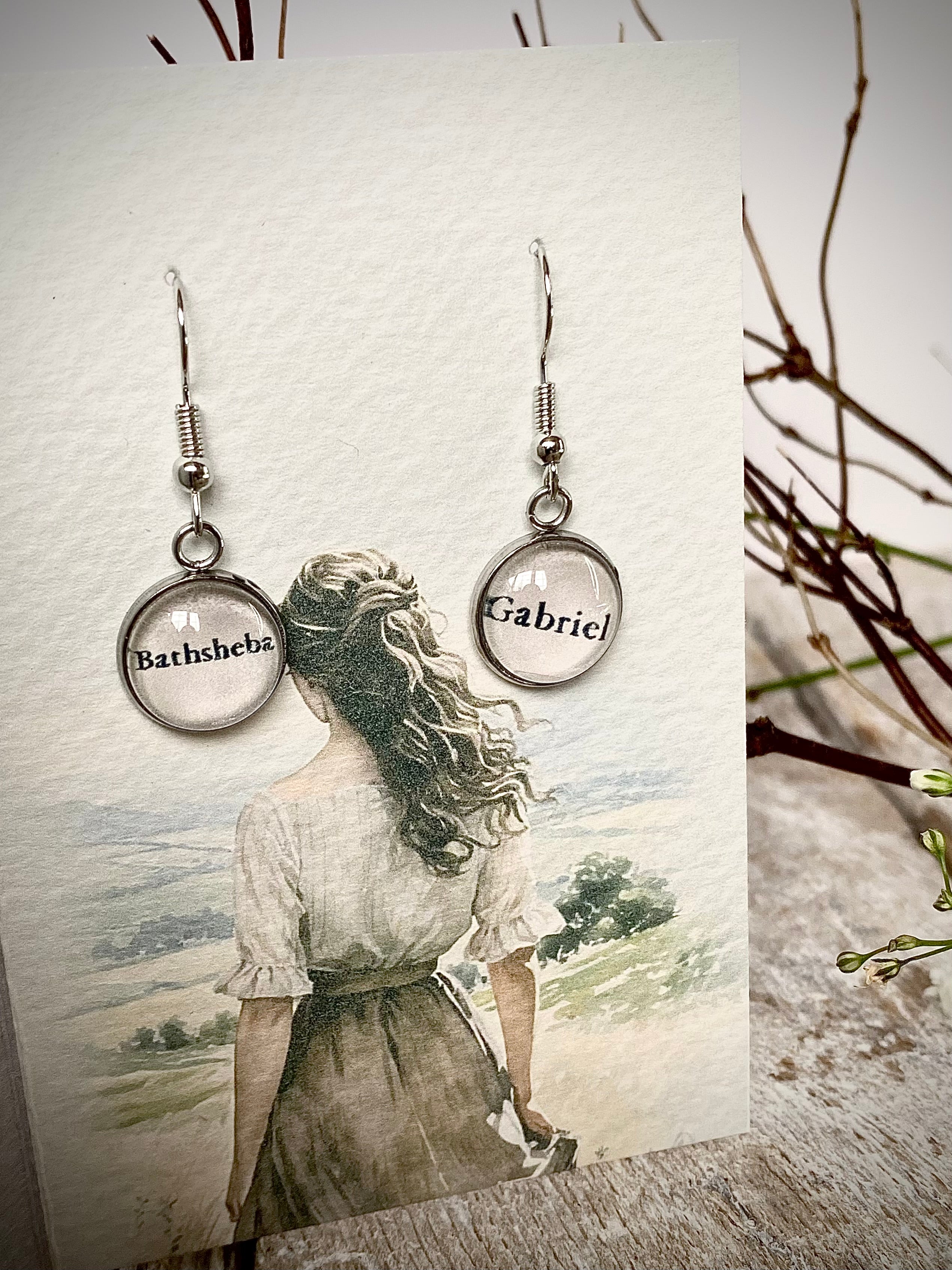 Literary Classic Earrings - Far From The Madding Crowd, Thomas Hardy