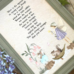 The Fairy And The Little Bunny - A4 Framed Print - Stronger Than You Know