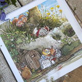 Brambly Hedge - Cooling Off By The Stream - Greeting Card