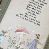 The Fairy And The Little Bunny - A4 Framed Print - Carry Memories