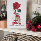 Holly Hobbie Postcard - Christmas  Joys Are All Around
