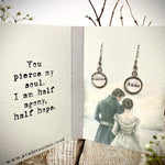 Literary Classic Earrings - Persuasion, Jane Austen