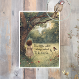Little Print - A6 Size - The Little Robin Always Seemed To Be Close By