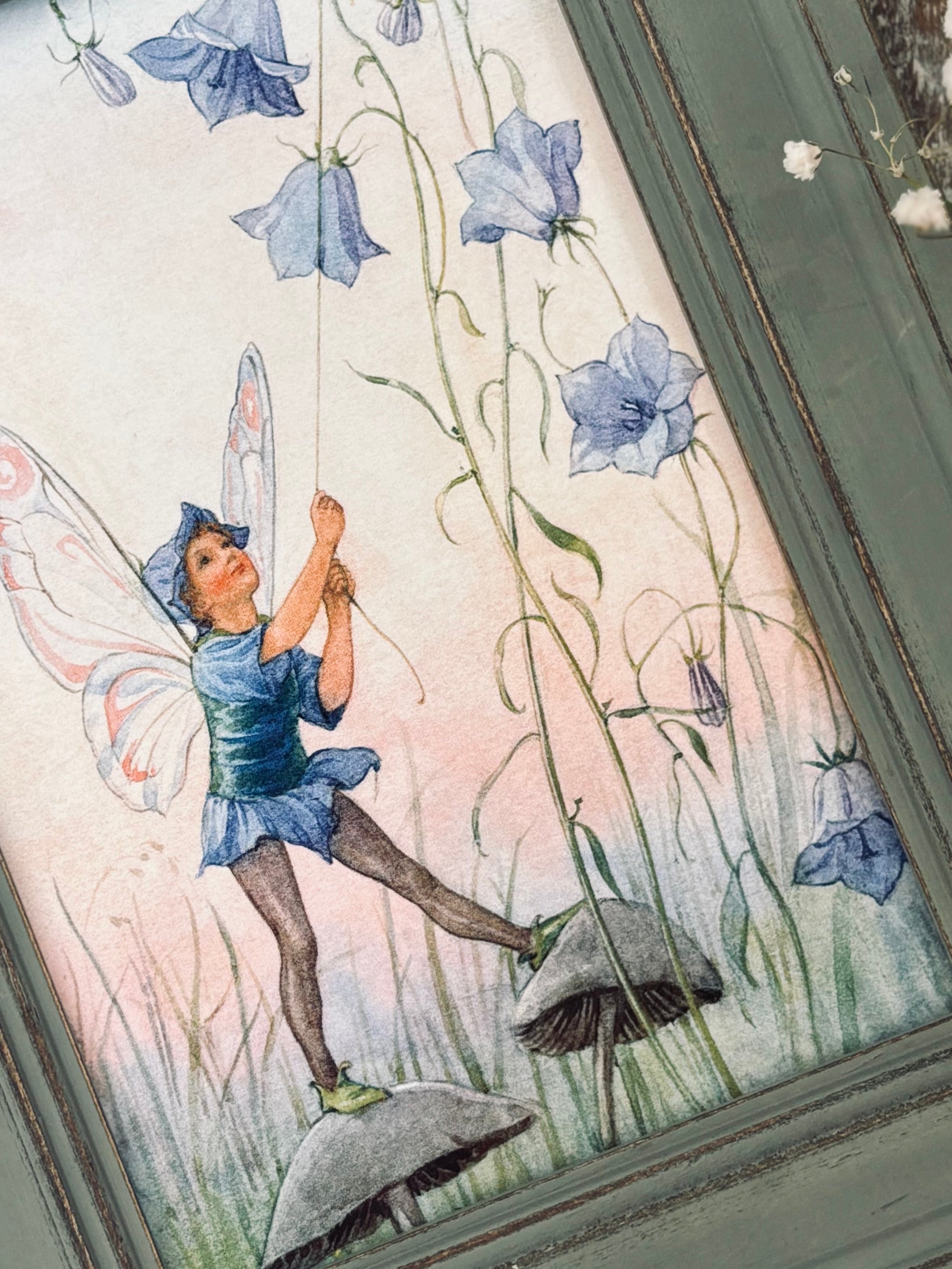Harebell Fairy - Margaret Tarrant - Framed Postcard