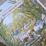 Brambly Hedge 'Snoozing Under The Bluebells' Have |A Relaxing Birthday Greeting Card