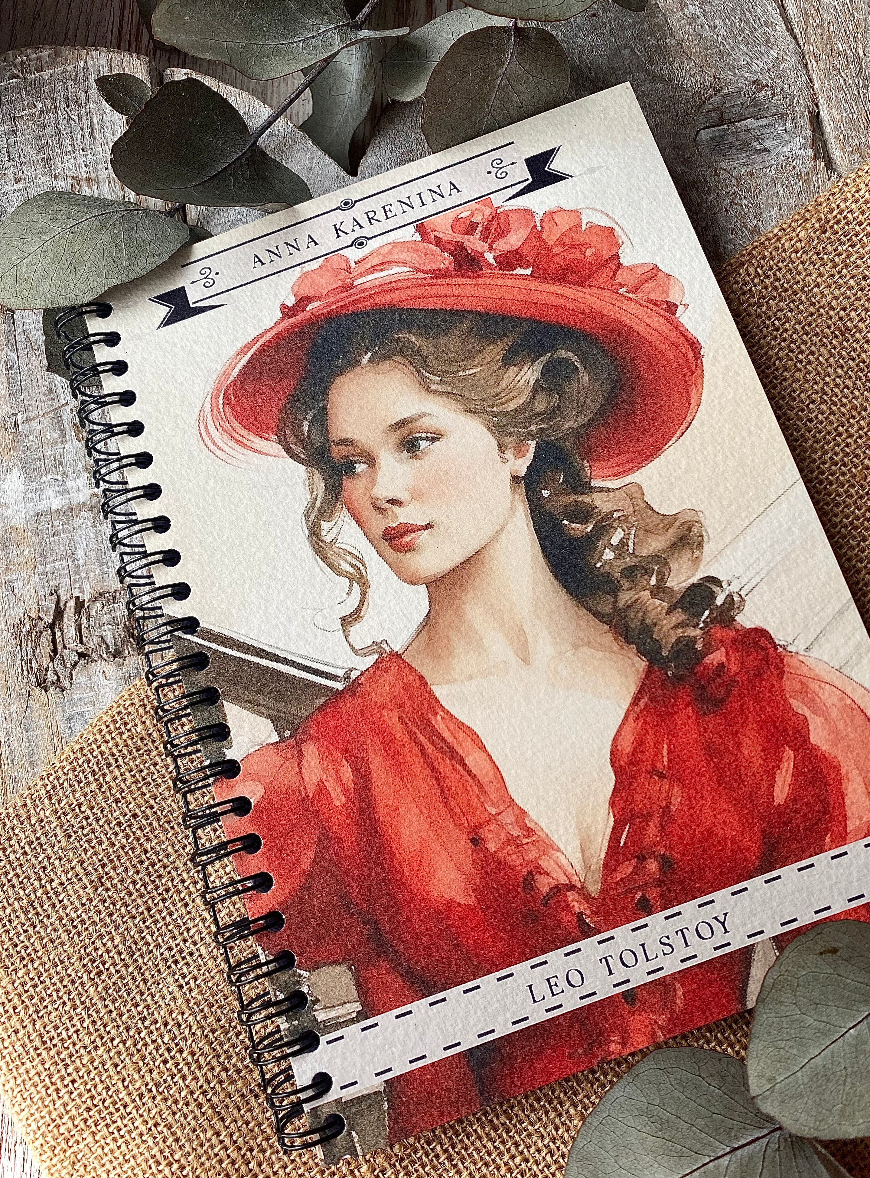 A5 Spiral Bound Notebook - Literary Classics - Anna Karenina