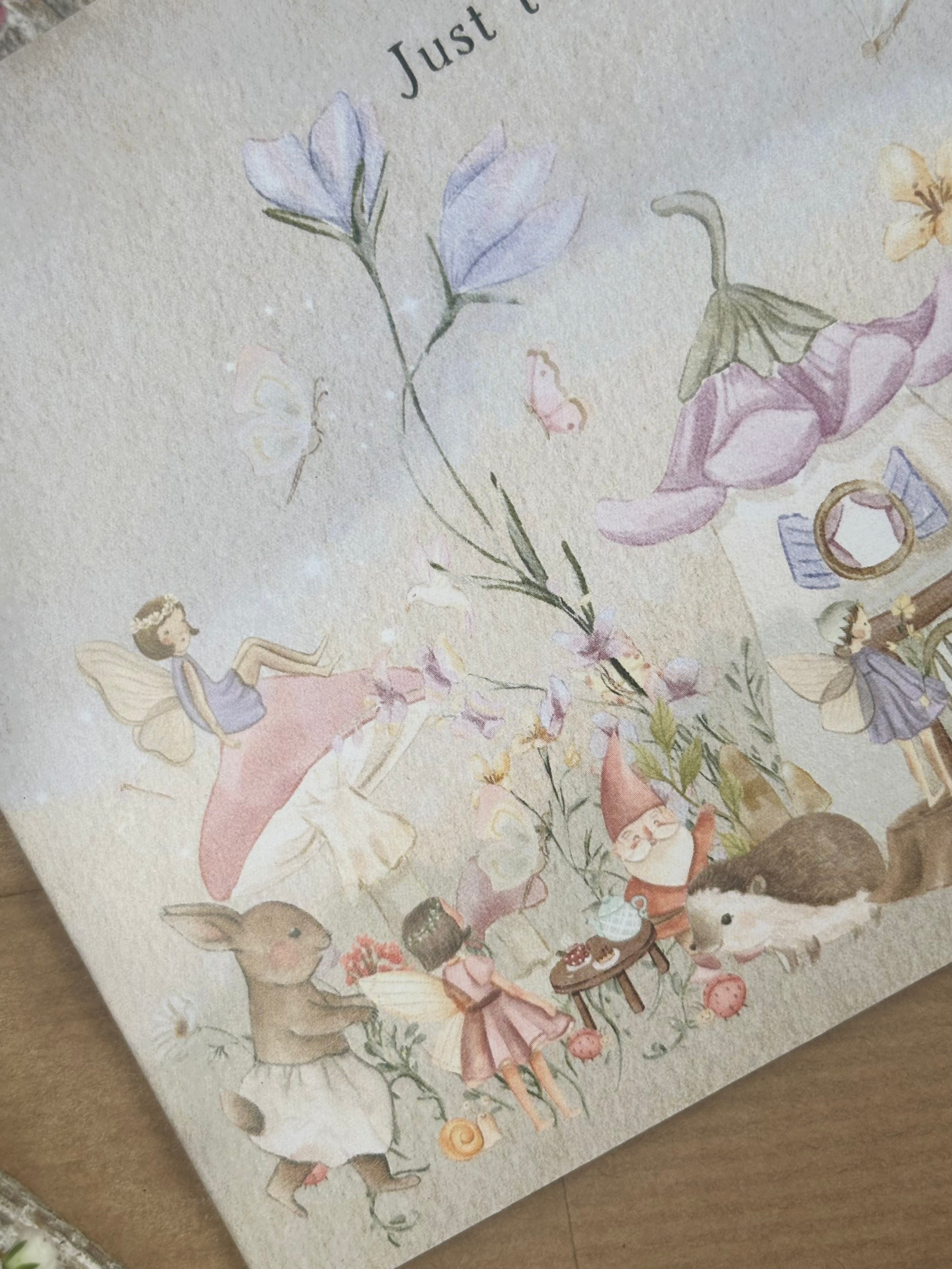 A Happy Day In Fairyland - A6 Card - Just To Say