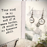 Literary Classic Earrings - Jane Eyre, Charlotte Bronte