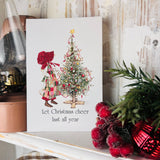 Holly Hobbie Postcard - Let Christmas Cheer Last All Year
