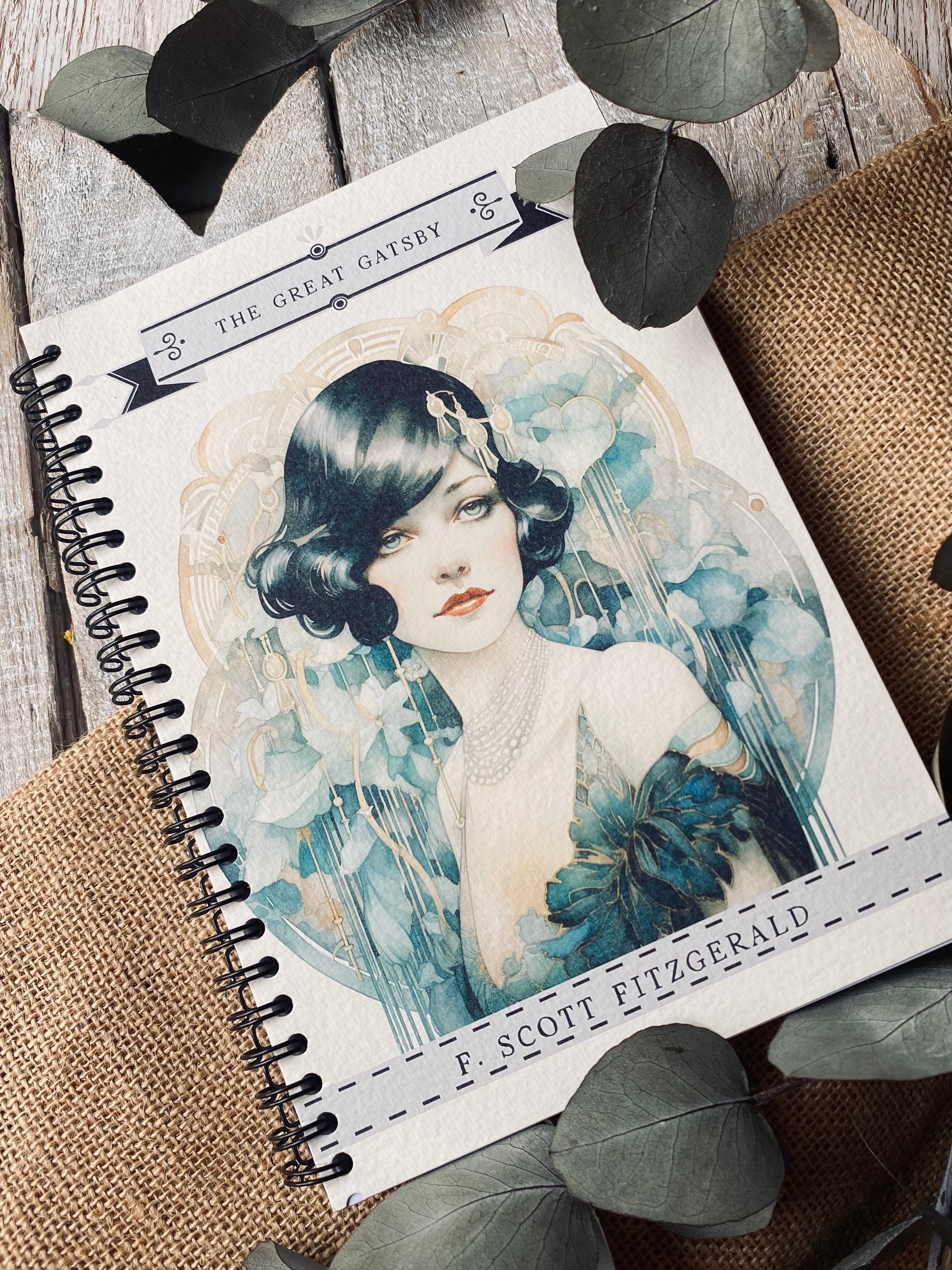 A5 Spiral Bound Notebook - Literary Classics - The Great Gatsby