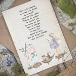 The Fairy And The Little Bunny - A6 Card - Stronger Than You Know