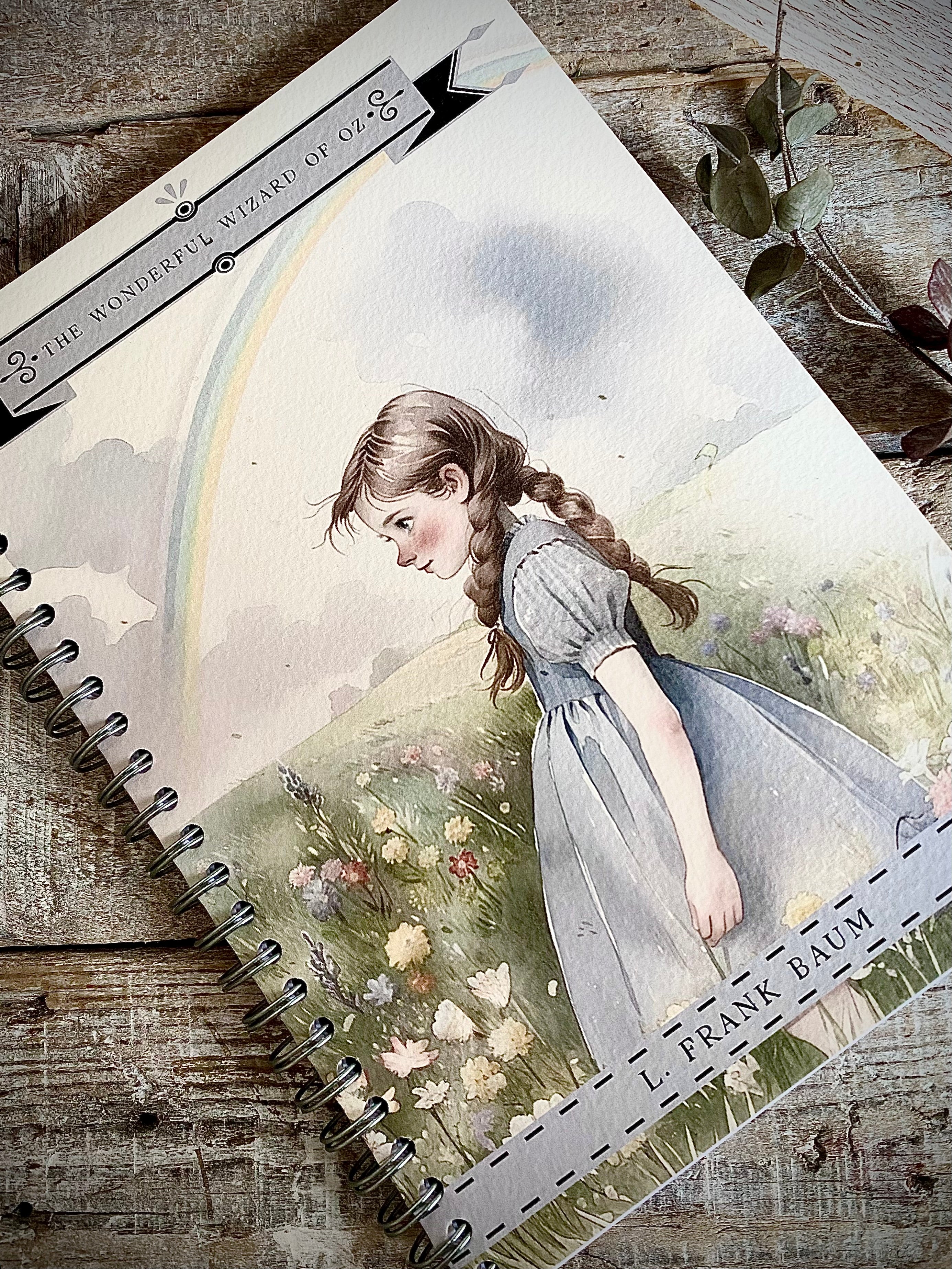 A5 Spiral Bound Notebook - Literary Classics - The Wonderful Wizard Of Oz