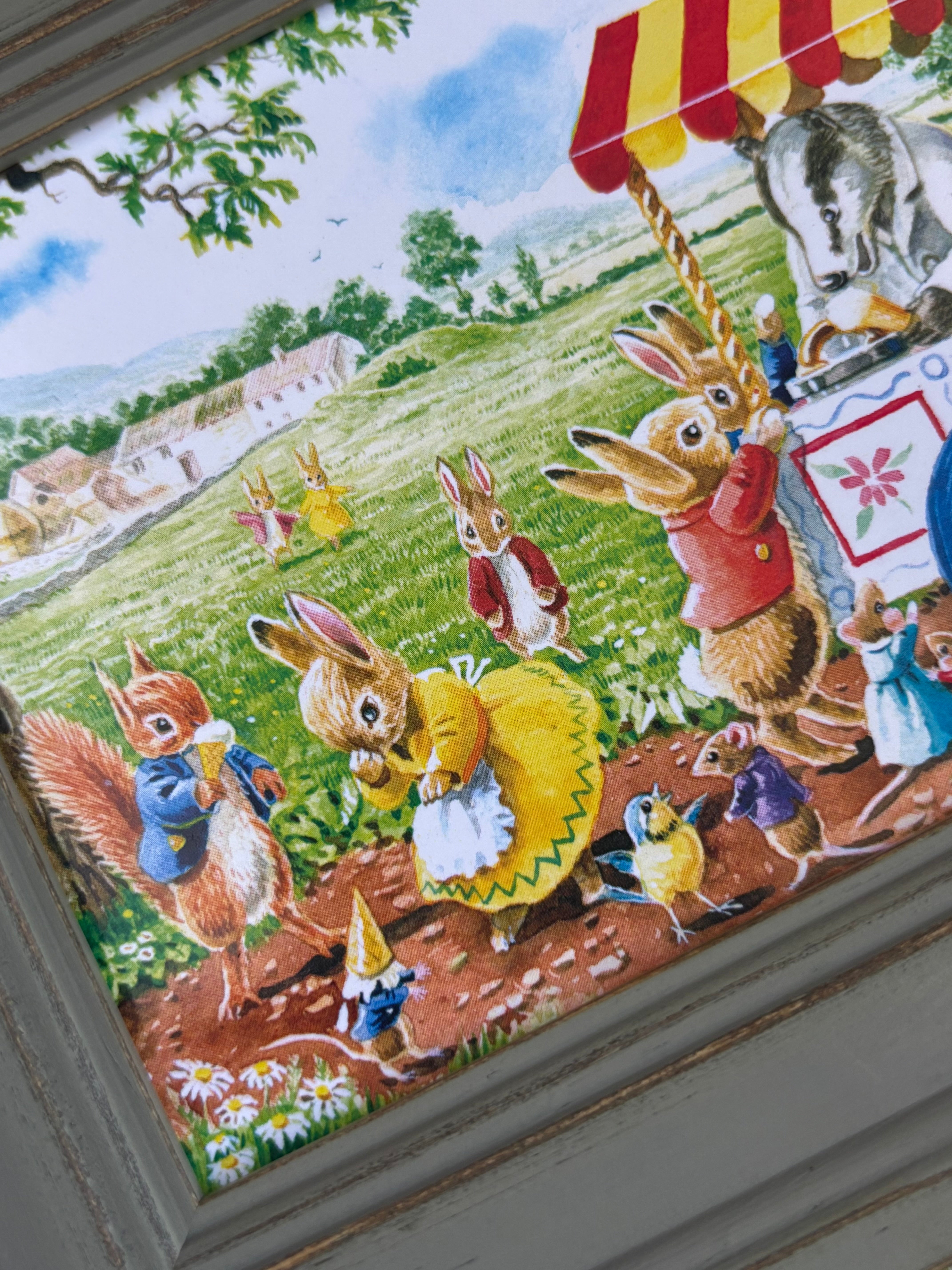 The Ice Cream Man, Racey Helps, 6x4" Framed Postcard