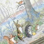 Catching The Bus by Molly Brett, 6x4" Framed Postcard