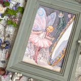 Looking Glass by Margaret Tarrant, 6x4" Framed Postcard