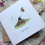 Just To Say Greetings Card (Little Mole)