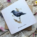 Birthday Wishes Greetings Card (Blackbird & Fairy)
