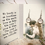 Literary Classic Earrings - Romeo & Juliet, William Shakespeare