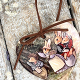 Sweet Little Ceramic Heart - Happy Memories - Foxwood Tales