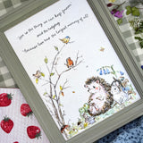 Woodland Whispers - A4 Framed Print - Love is the thing we can keep forever