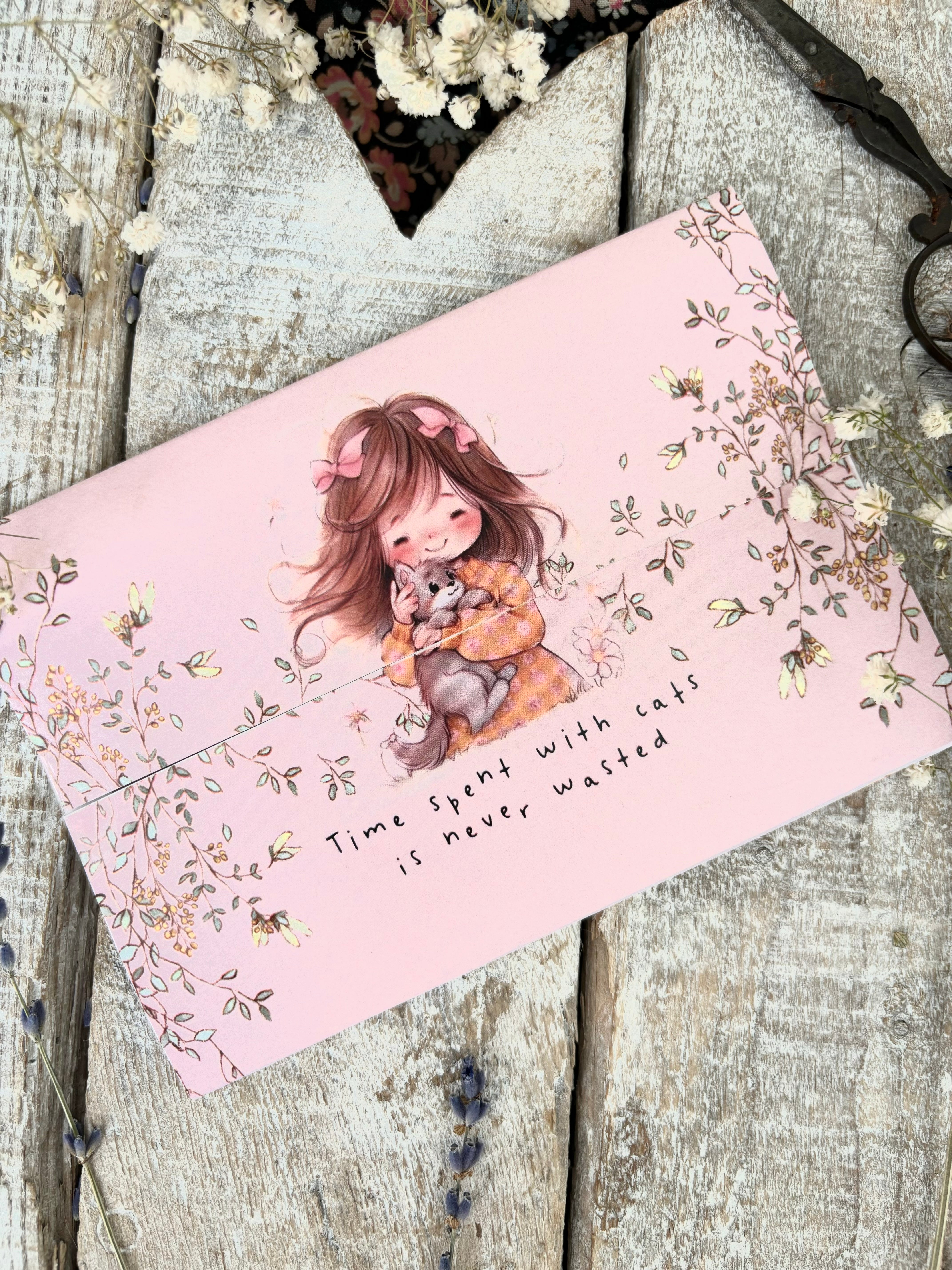 Cardlettes - Pack Of Five, Time With Cats