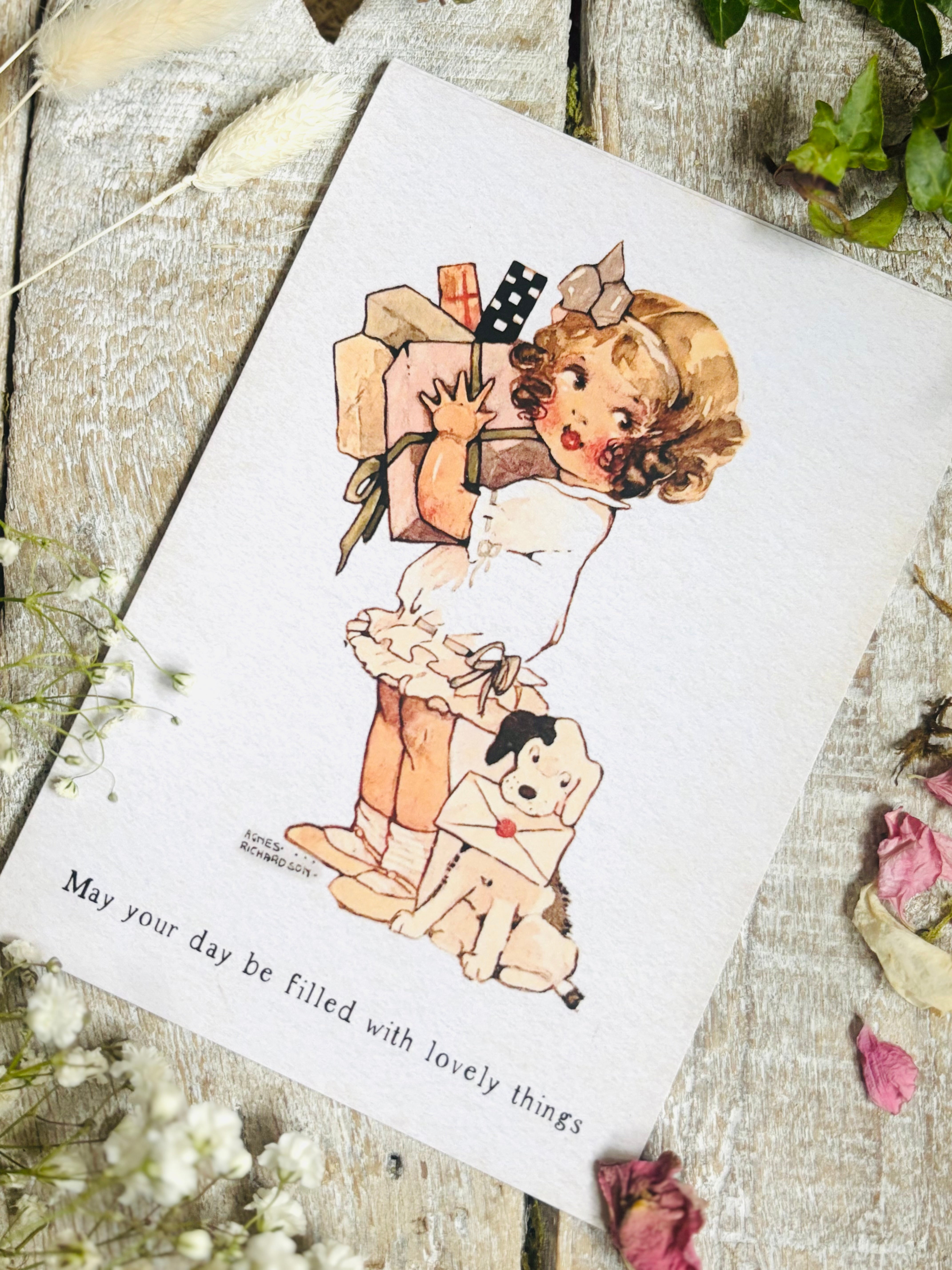 Agnes Richardson Postcard - May Your Day Be Filled With Lovely Things