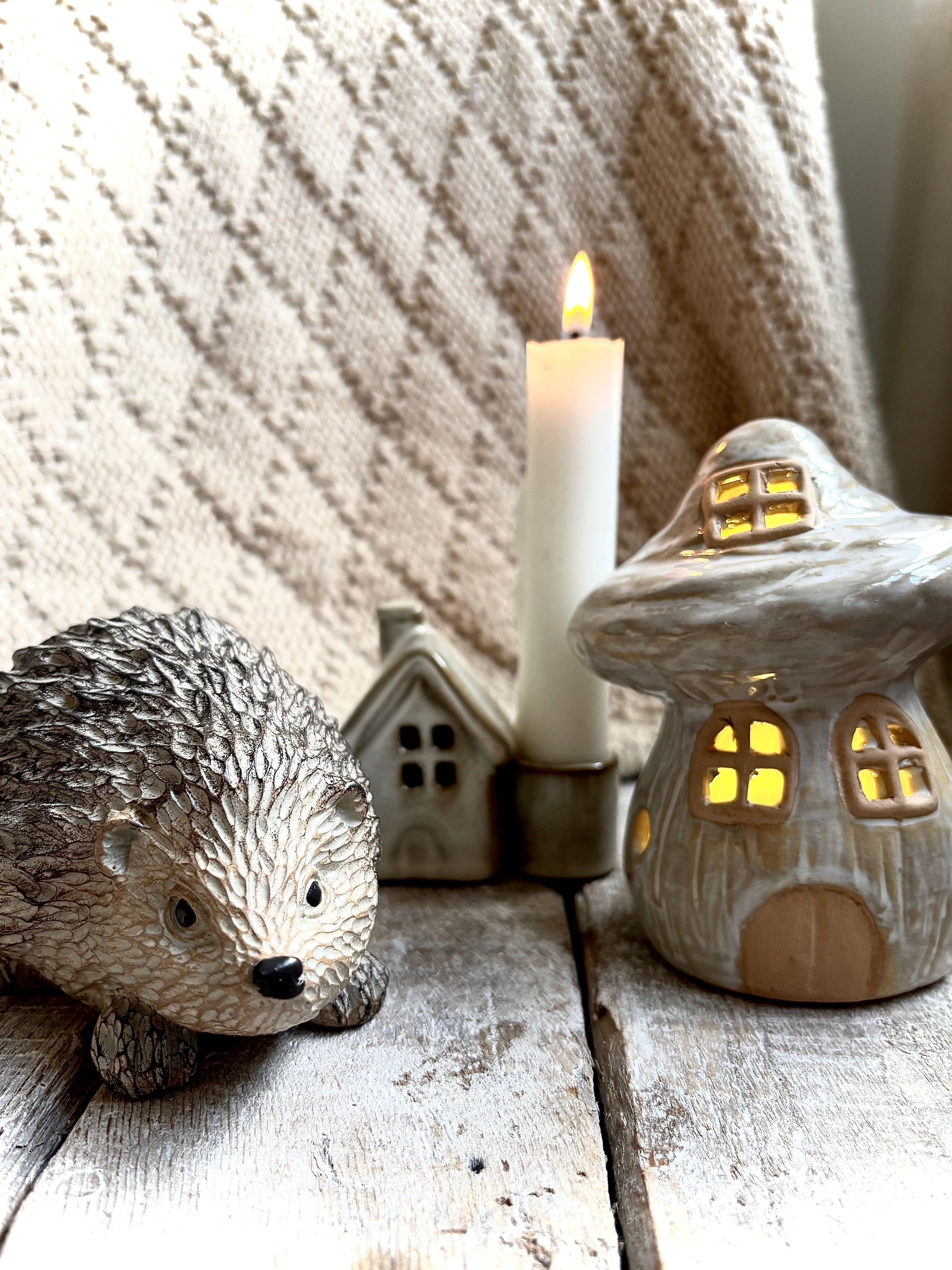 Rustic Hedgehog Ornament