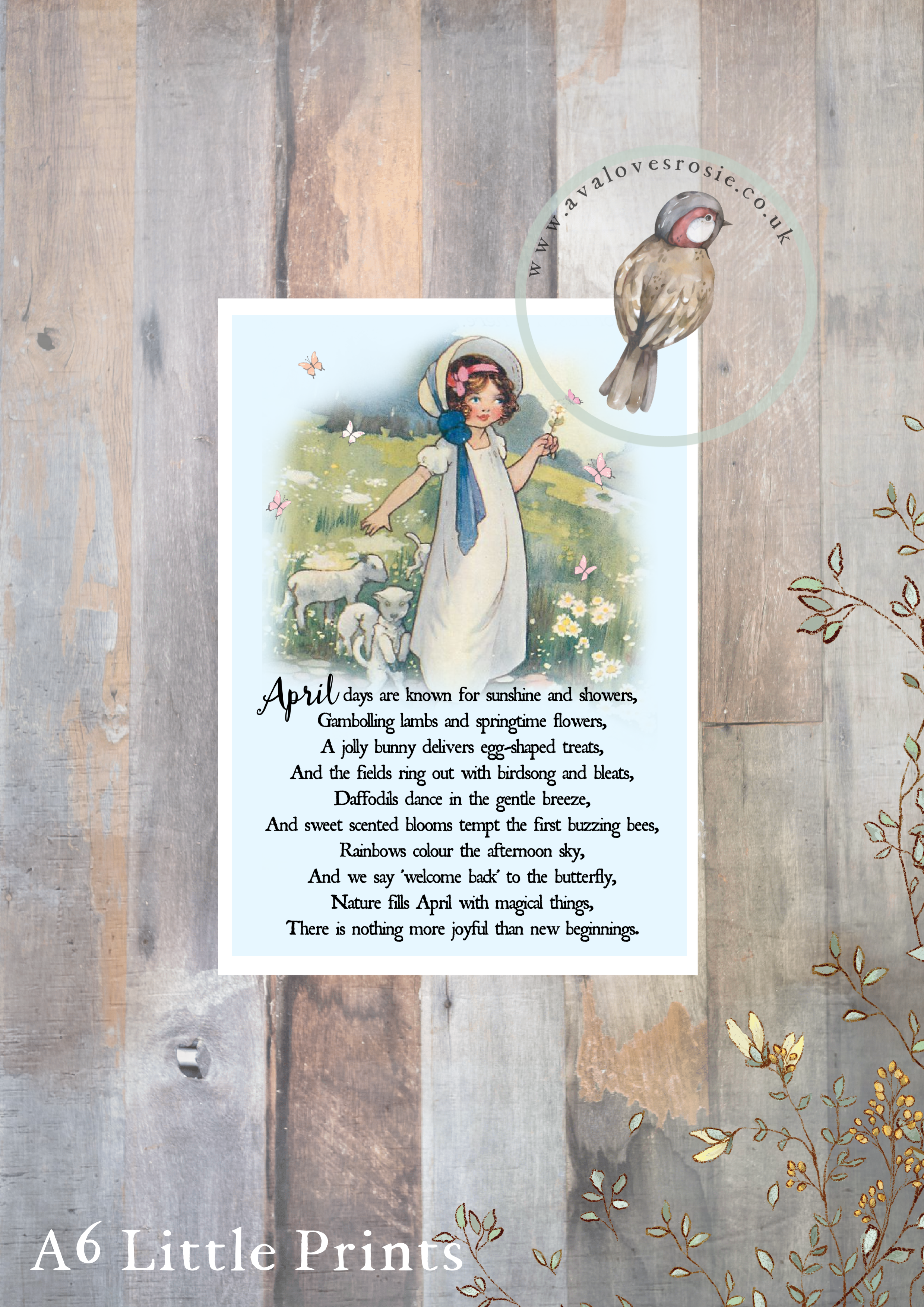 Little Print - A6 Size - April Days