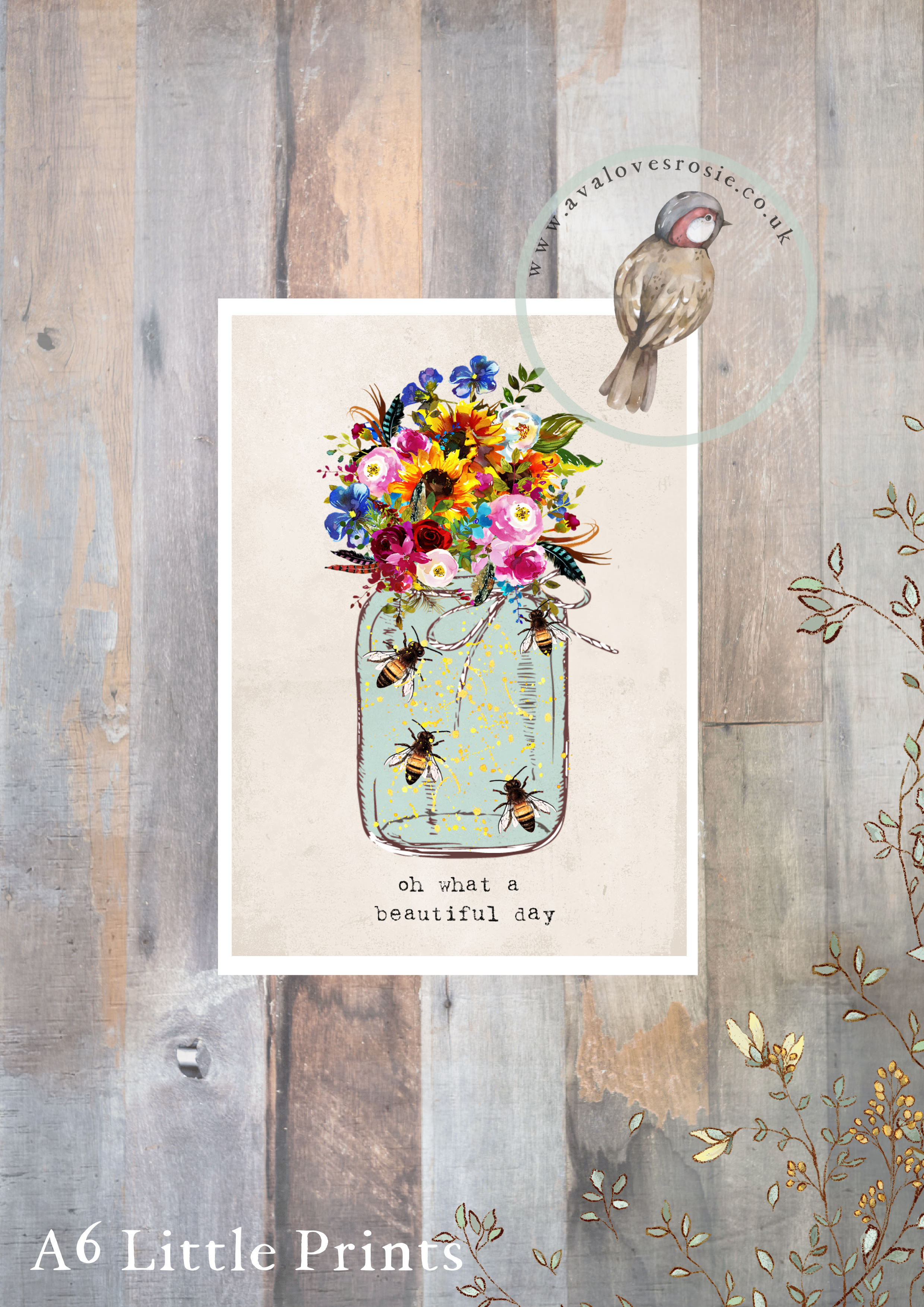 Little Print - A6 Size - Oh What a Beautiful Day
