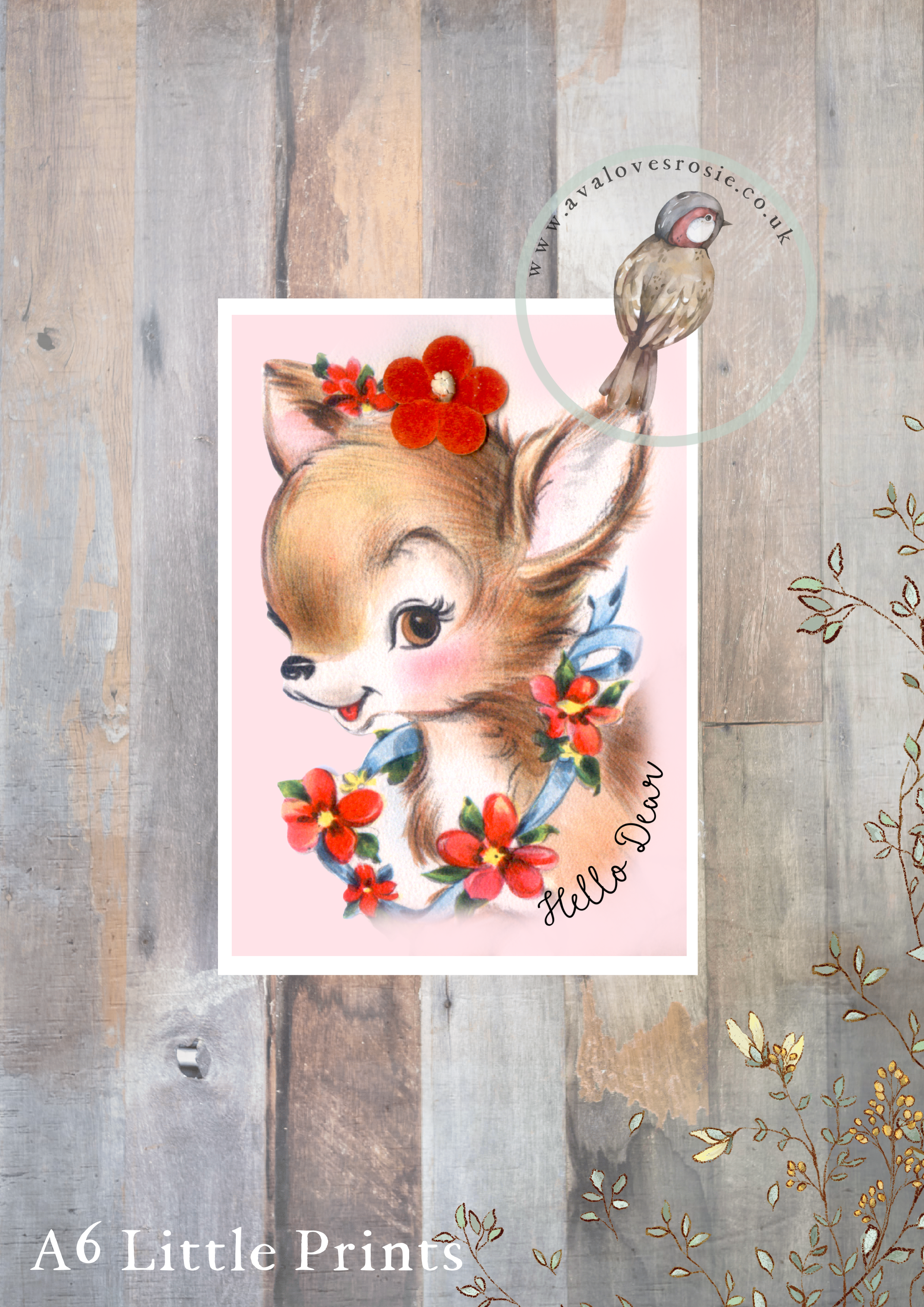 Little Print - A6 Size - Hello Dear