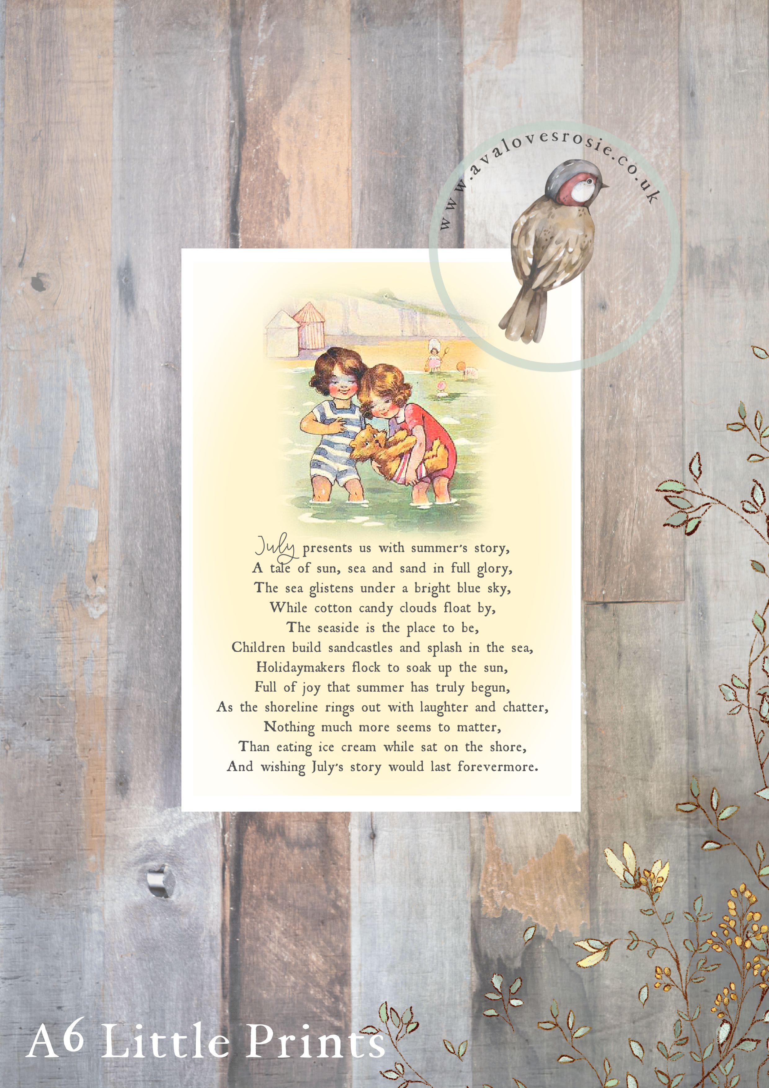 Little Print - A6 Size - July Days