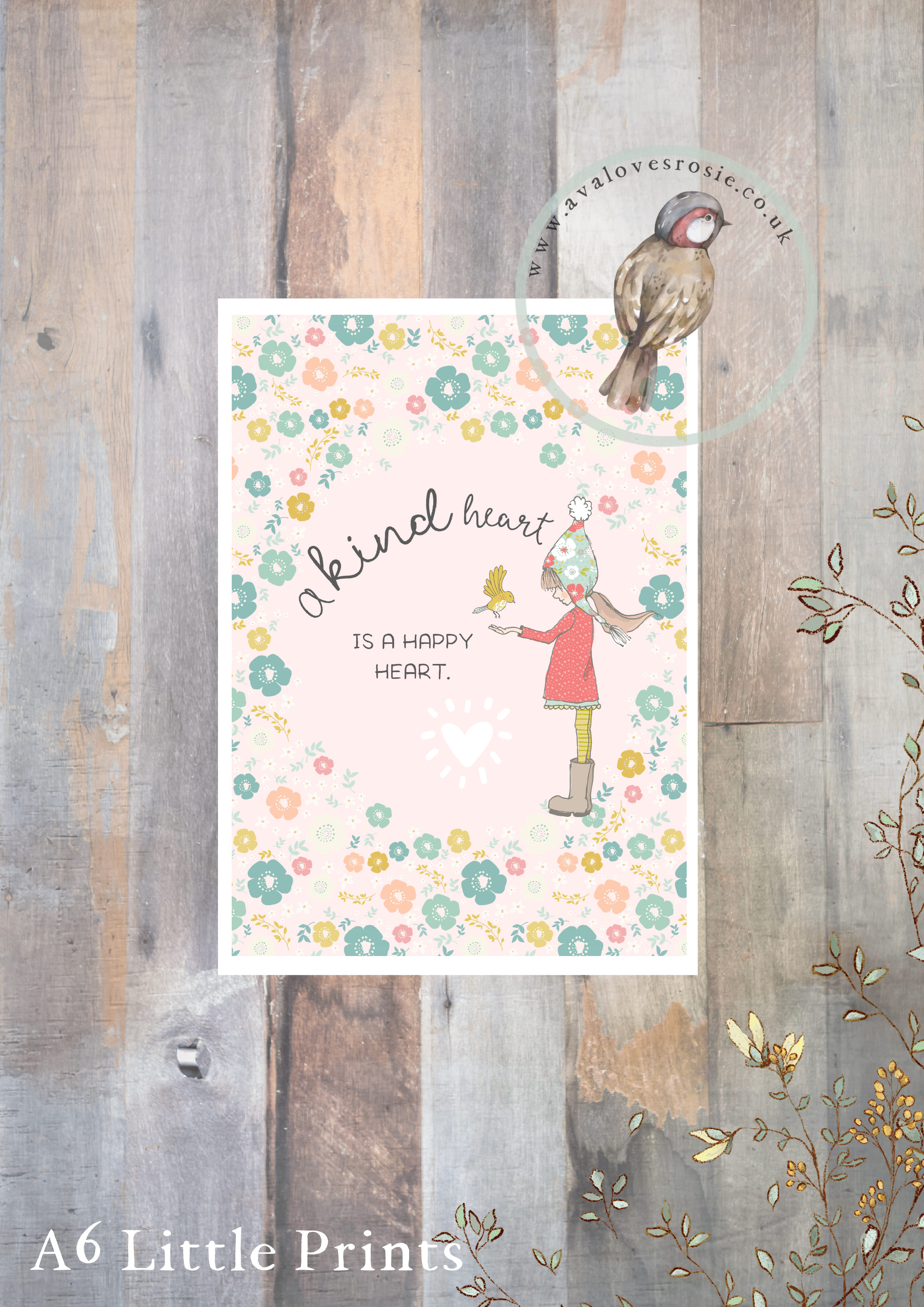 Little Print - A6 Size - A Kind Heart