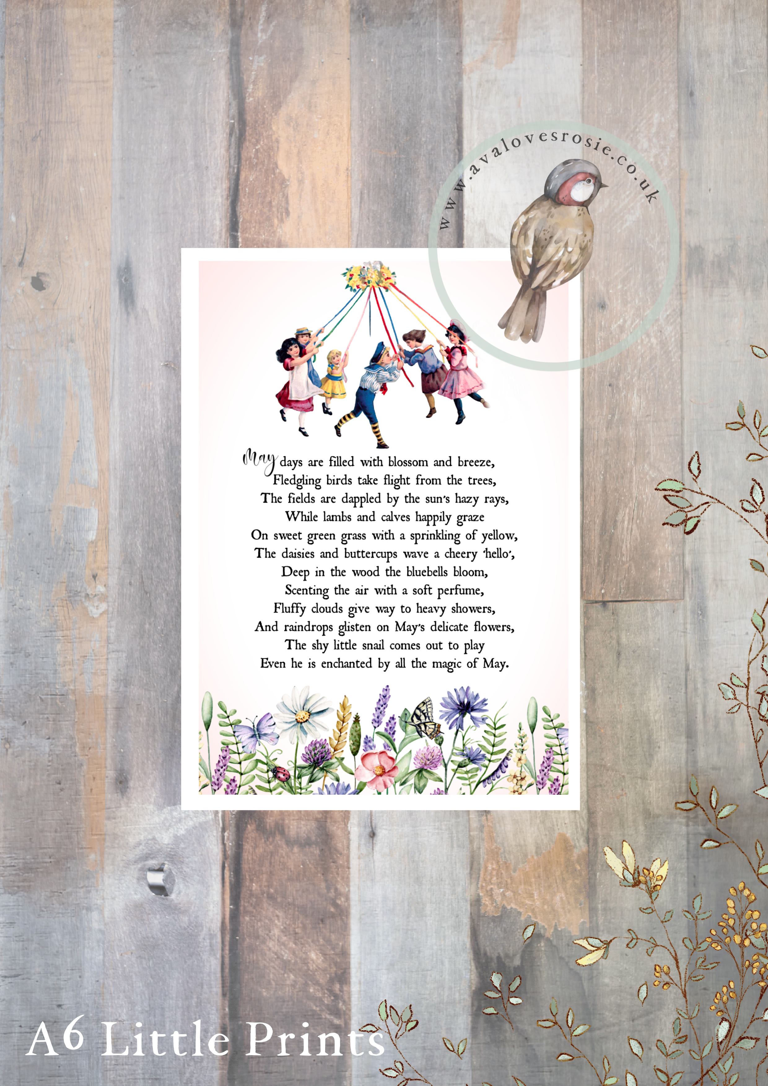 Little Print - A6 Size - May Days