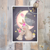 Little Print A6 Size - To The Moon And Back