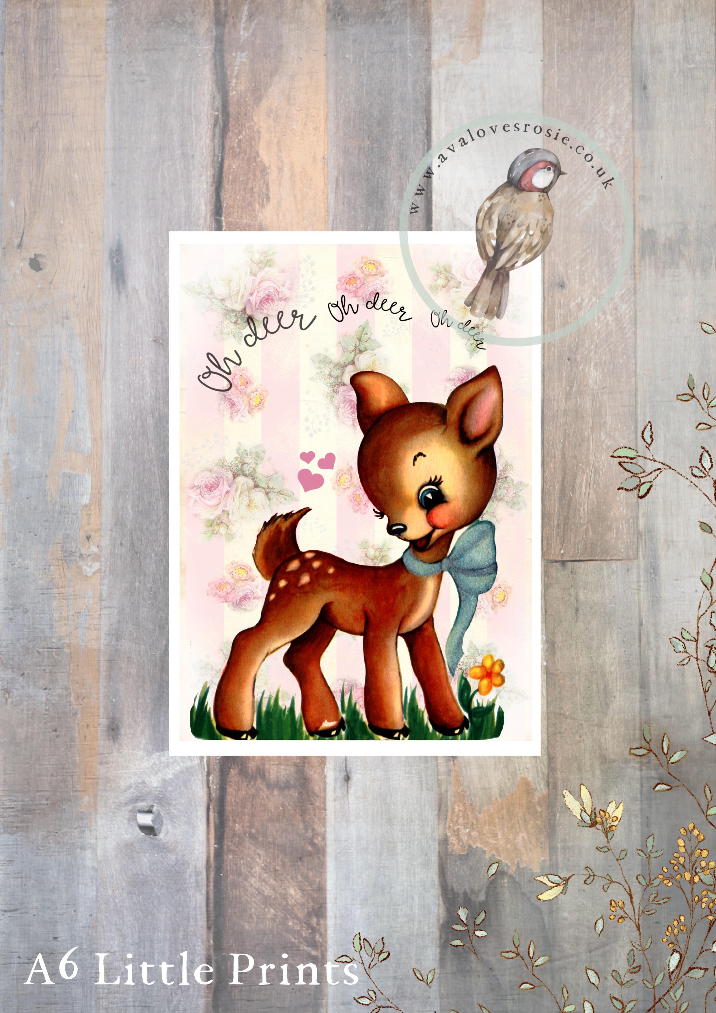 Little Print - A6 Size - Oh Deer!