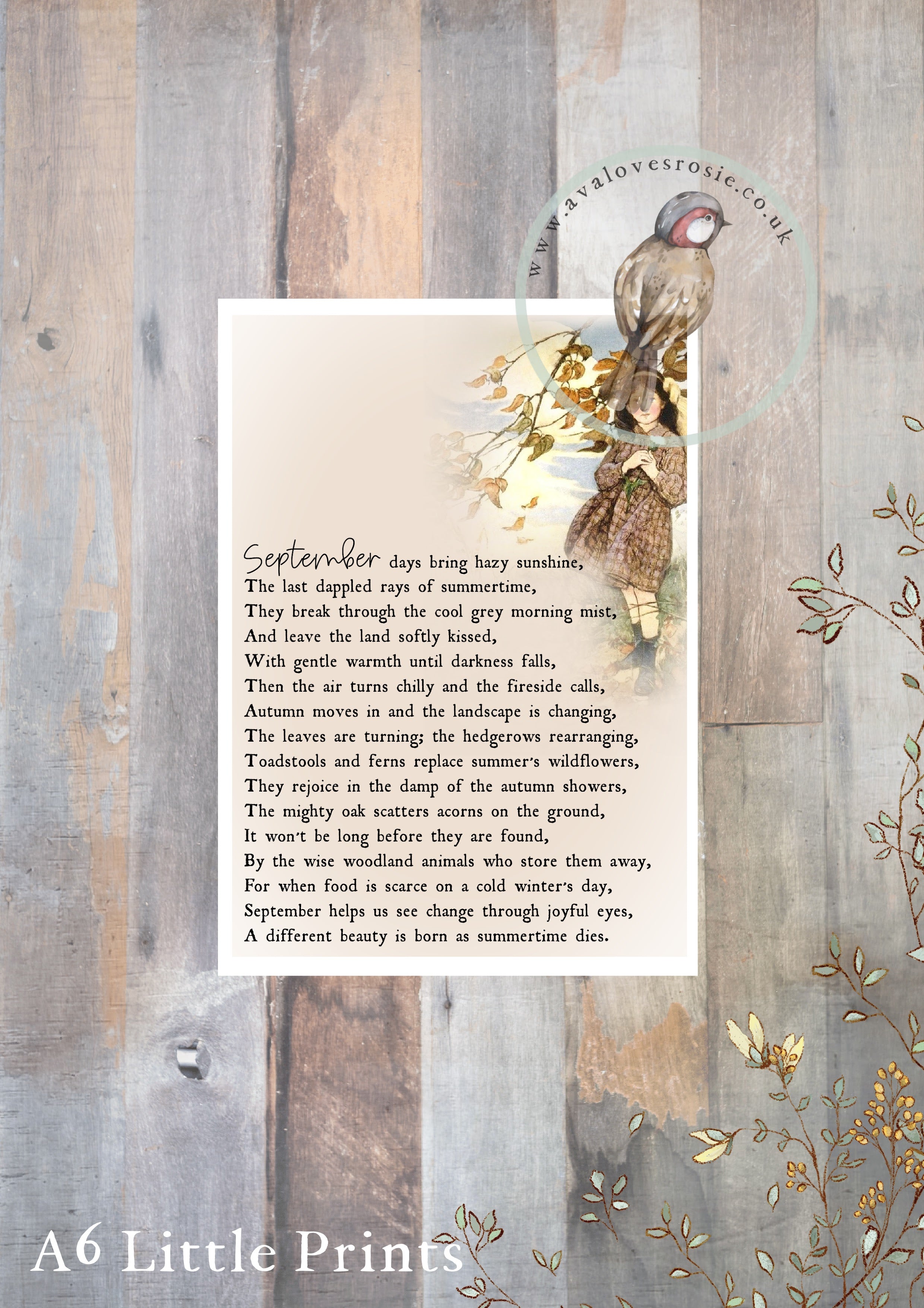 Little Print - A6 Size - September Days
