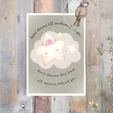 Little Print - A6 Size - Sweet Dreams Till Sunbeams Find You
