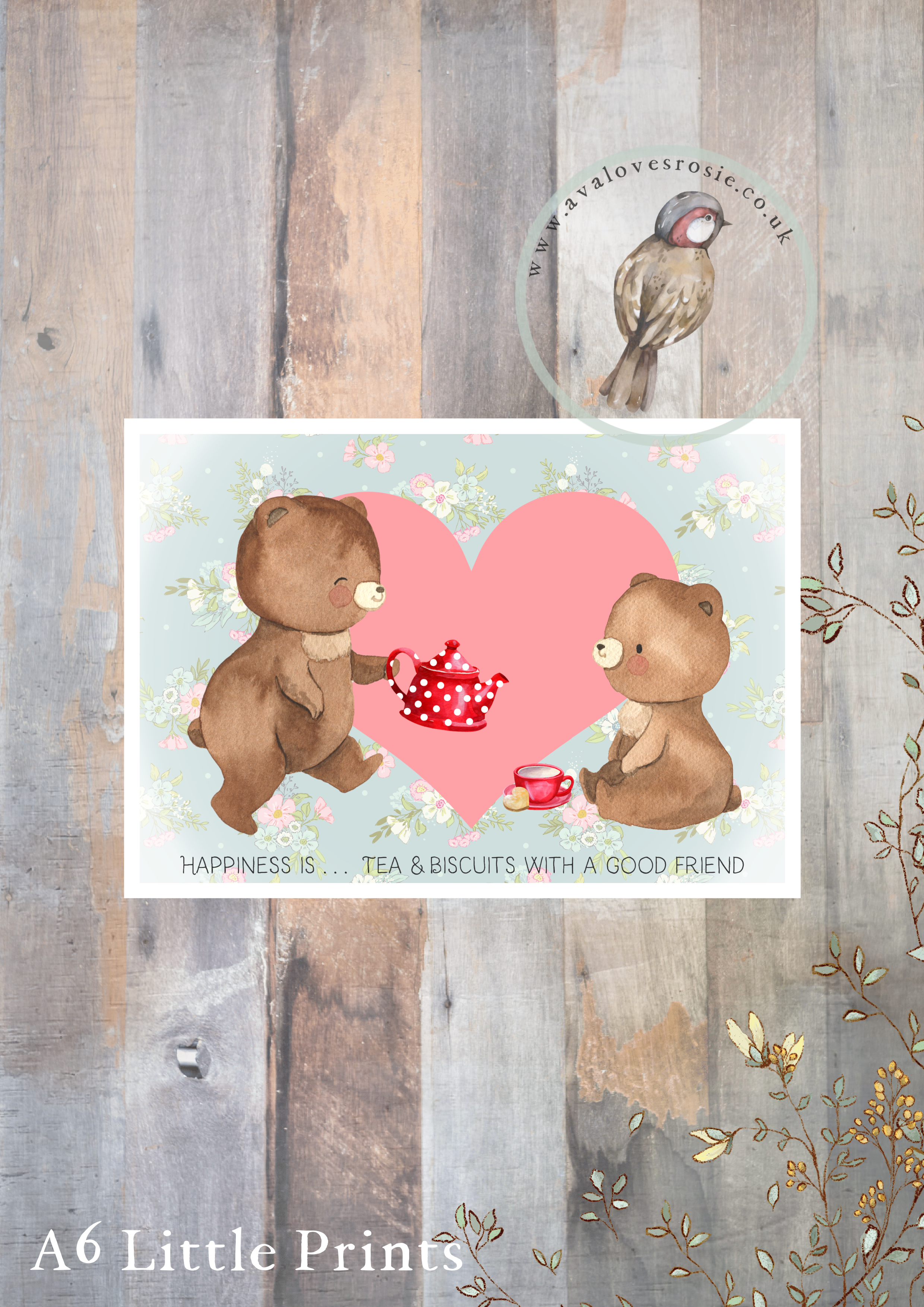Little Print - A6 Size - Tea & Biscuits