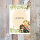 Little Print - A6 Size - What A Wonderful World