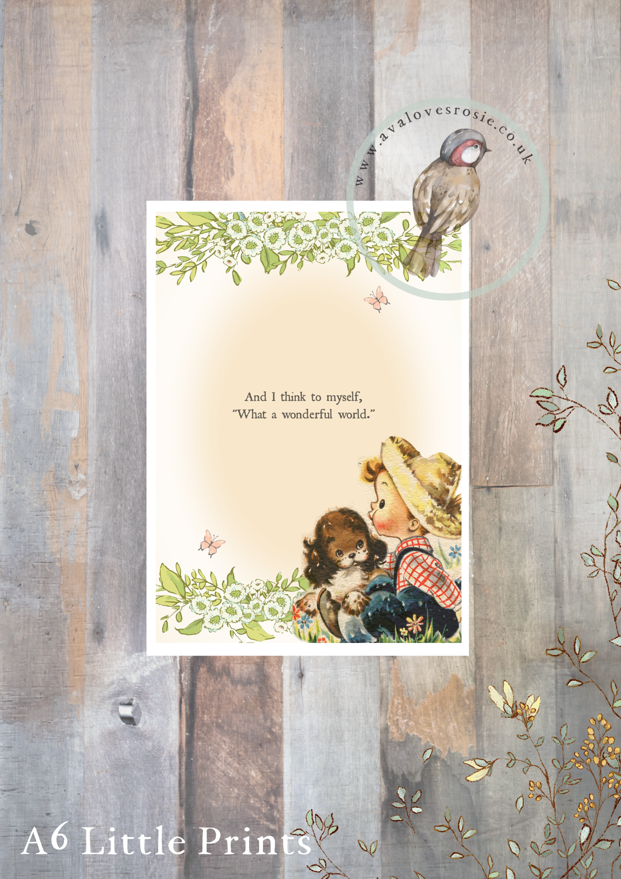 Little Print - A6 Size - What A Wonderful World
