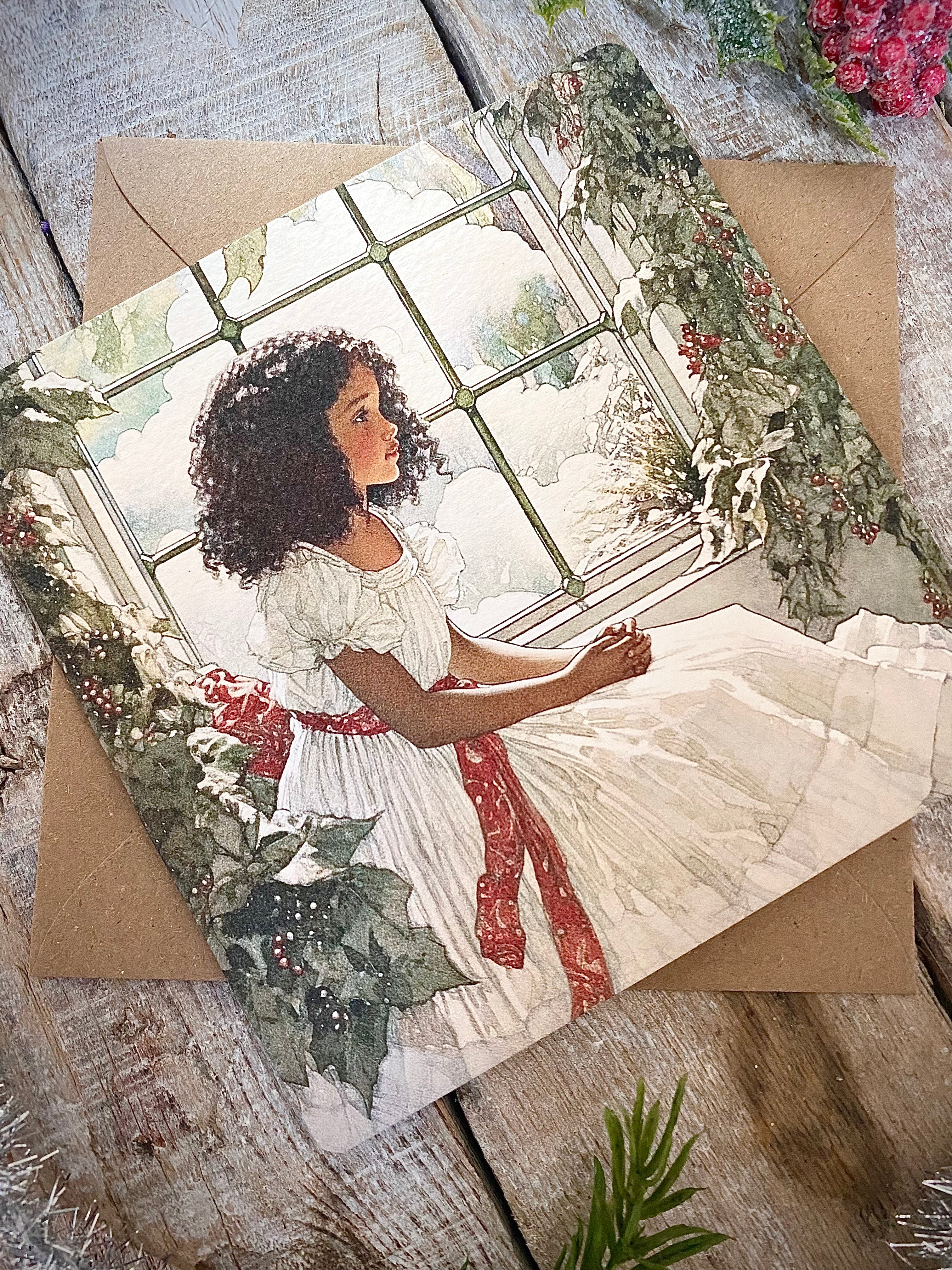 Once Upon A Time… Winter Series - Square Greeting Card #56
