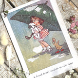 Agnes Richardson Postcard - A Friend Brings Sunshine